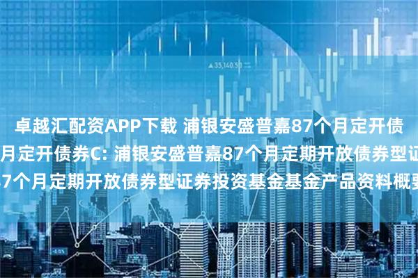 卓越汇配资APP下载 浦银安盛普嘉87个月定开债券A,浦银安盛普嘉87个月定开债券C: 浦银安盛普嘉87个月定期开放债券型证券投资基金基金产品资料概要更新